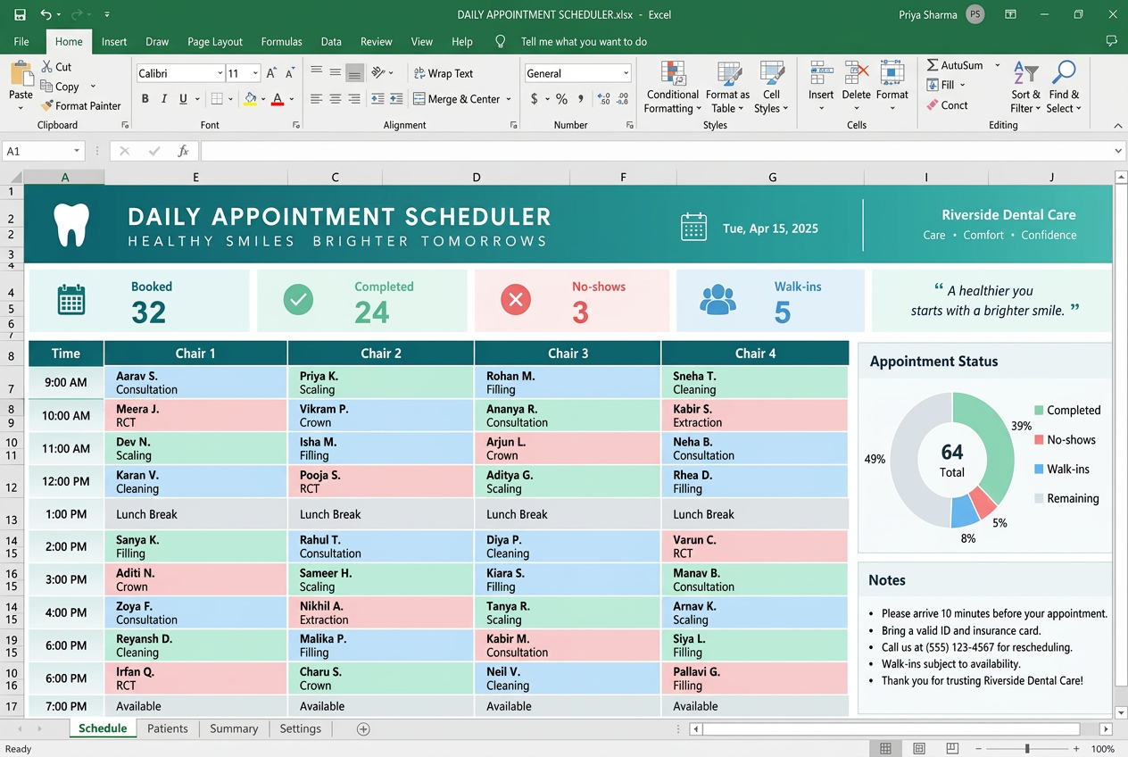 Daily Appointment Scheduler preview